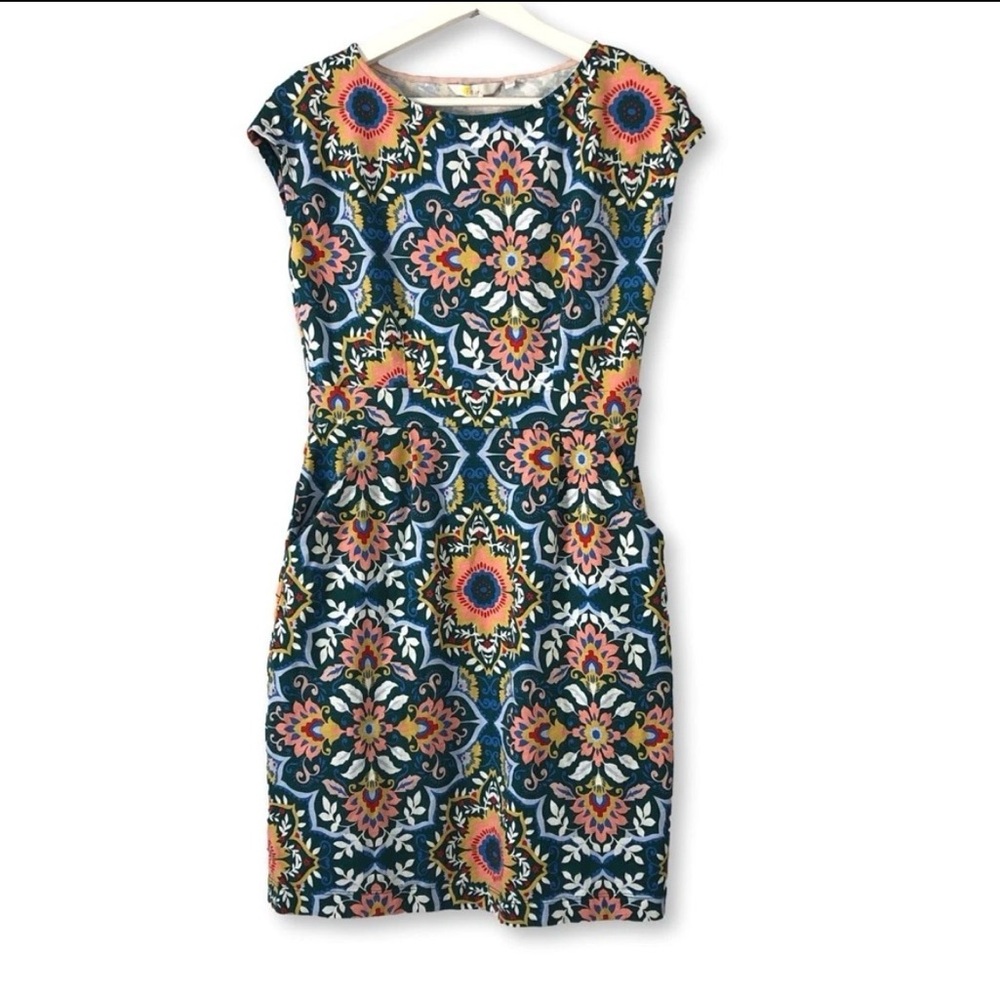Boden Multicolor Floral Mini Dress